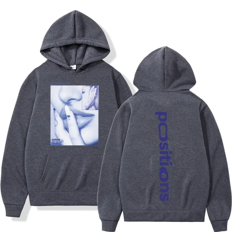 Ariana Positions Album Retro Graphichoodie Men Women Aesthetic Trendy Pullover Long-sleeved Oversized Casual Sweatshirt