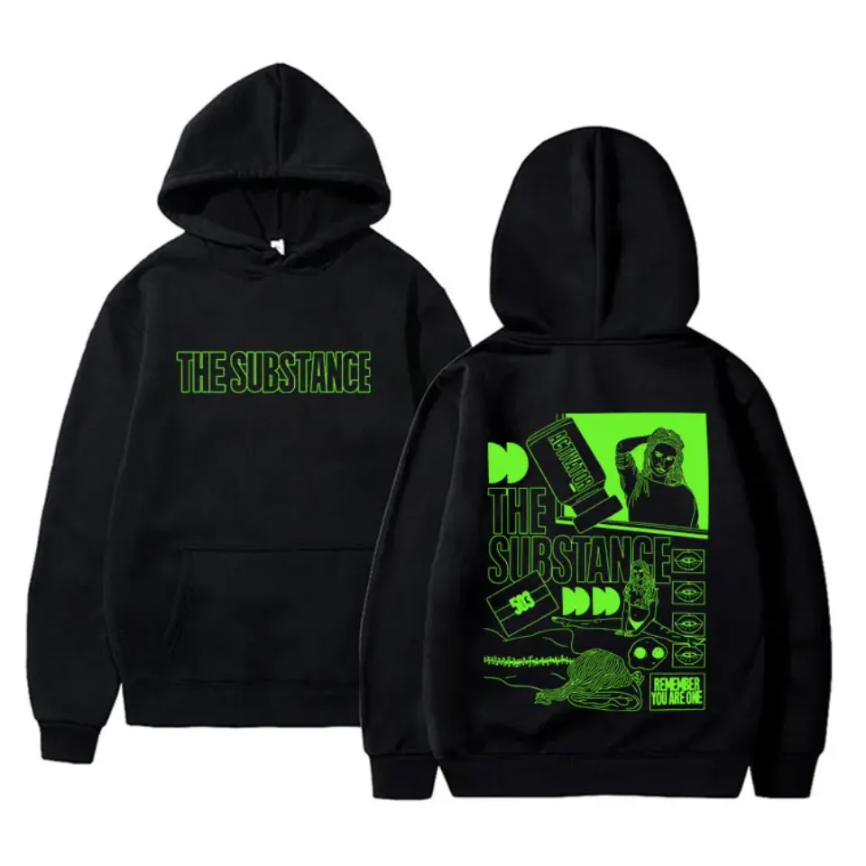 Horror Movie The Substance Double Sided Graphic Hoodie