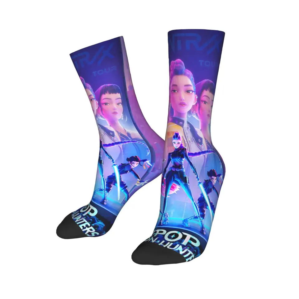 K-Pop Demon Hunters Movie Poster Socks