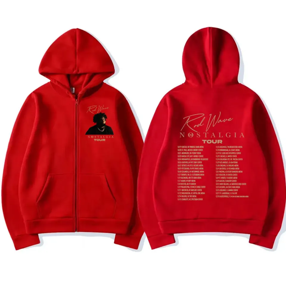 Rod Wave Nostalgia Tour Zipper Hoodies
