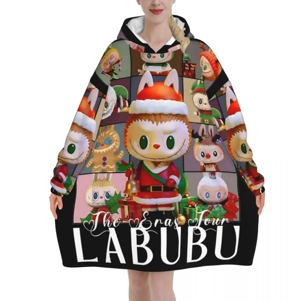 Oversized Labubu Blanket Hoodie