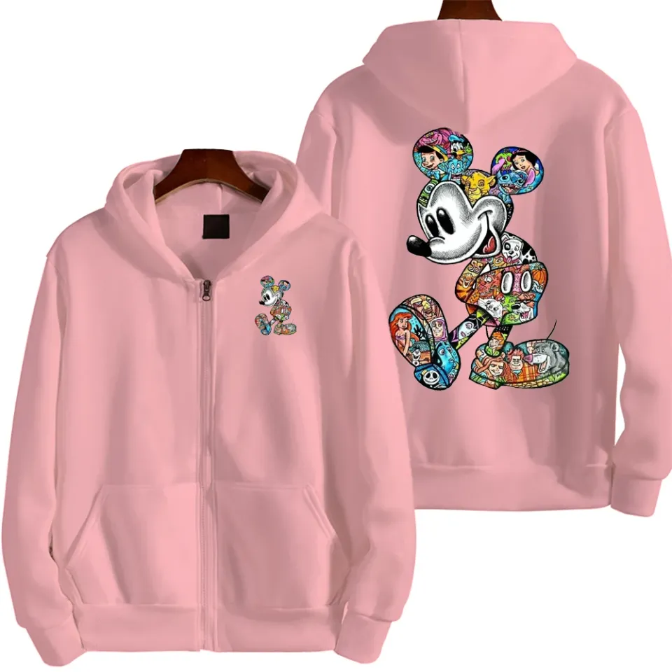 Graffiti Mickey Men Cartoon Hoodie