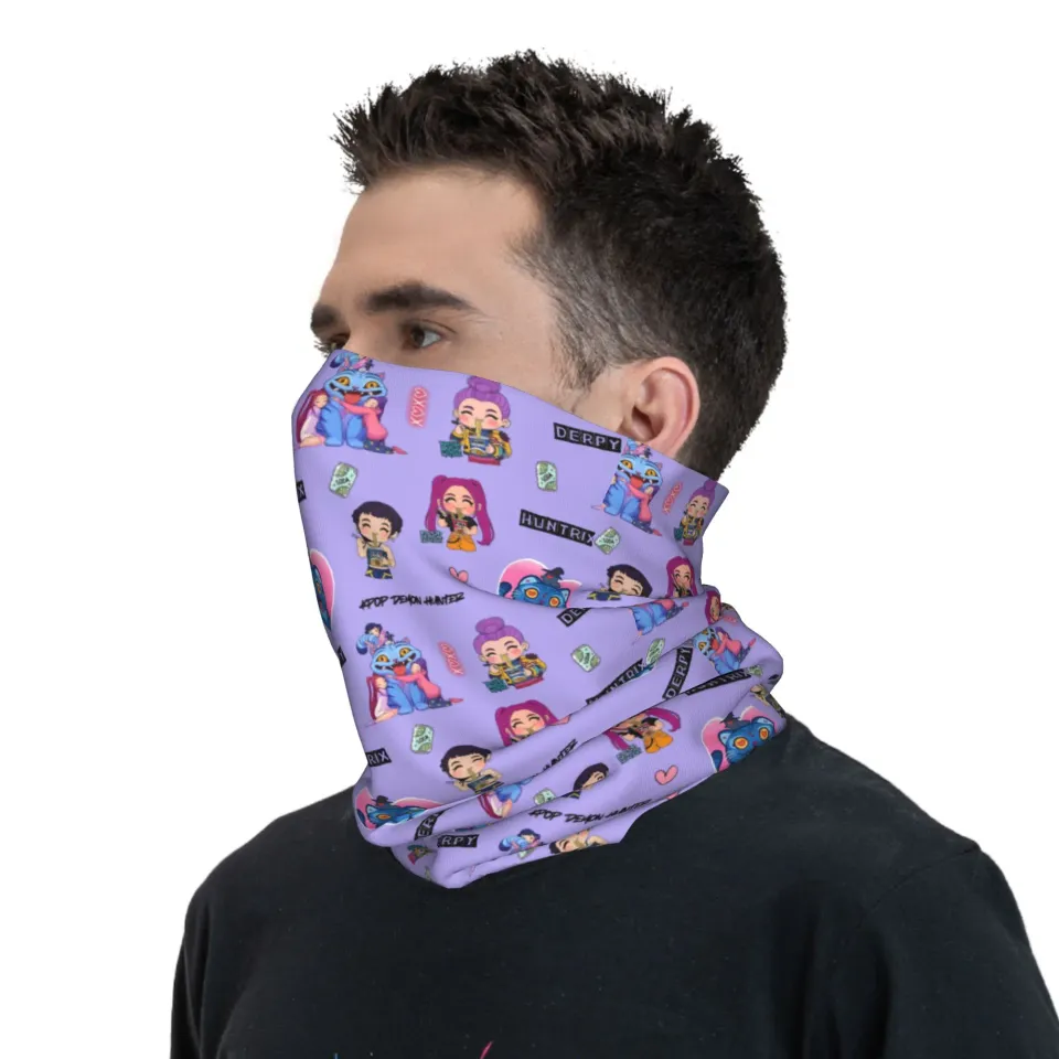 Kpop Demons Hunter Huntrix Face Mask Scarf