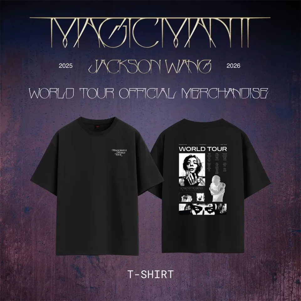 KPOP Jackson Wang T-Shirt 2026 World Tour Merch T-Shirt