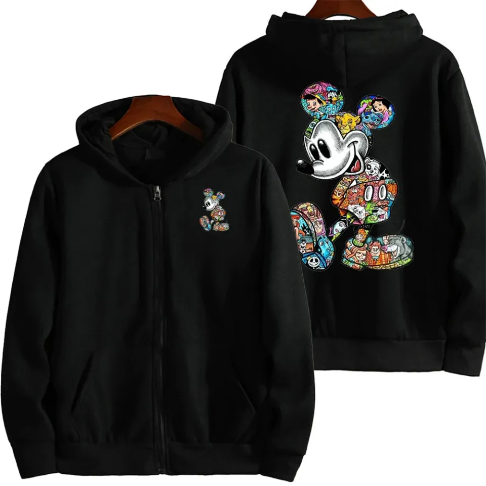 Graffiti Mickey Men Cartoon Hoodie