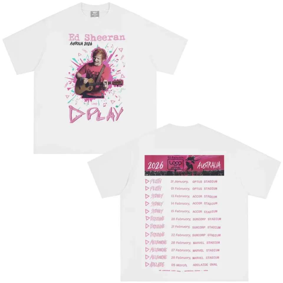 Ed Shee Loop Australian Tour 2026 Print T-shirt