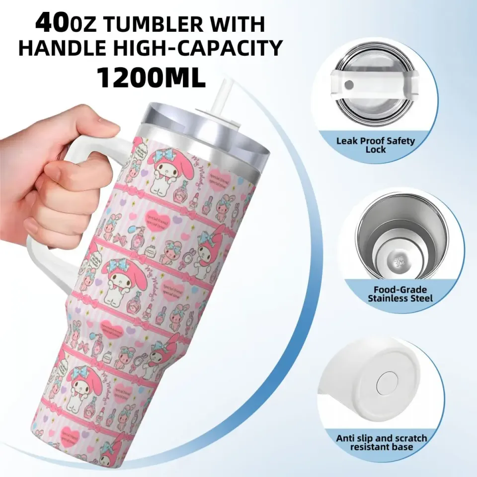 Sanrio My Melody  Tumblers 40 oz With Handle | Christmas Gift