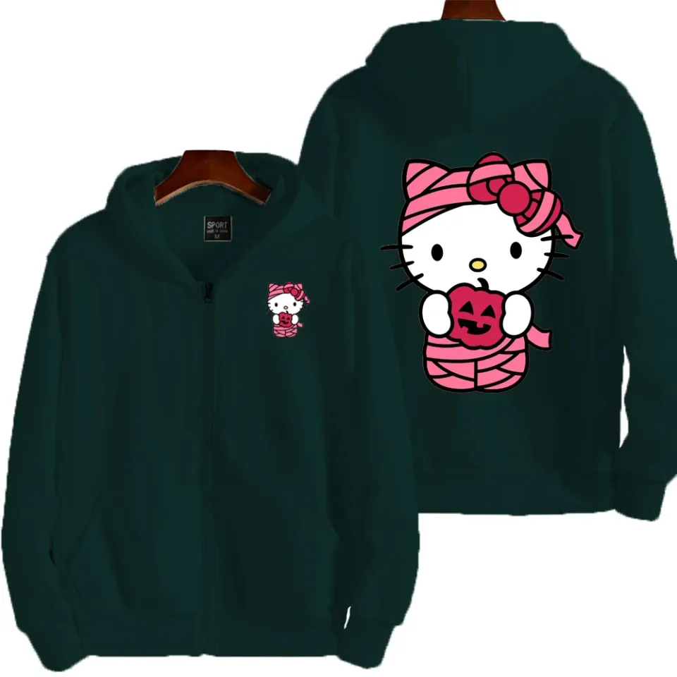 Men Christmas Hello Kitty Cartoon Hoodie
