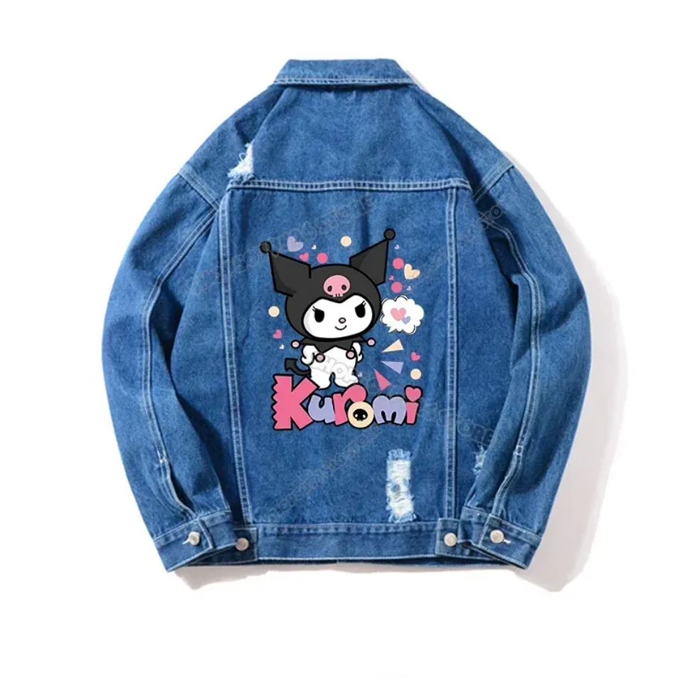 Hello Kitty Kuromi Print Denim Jacket