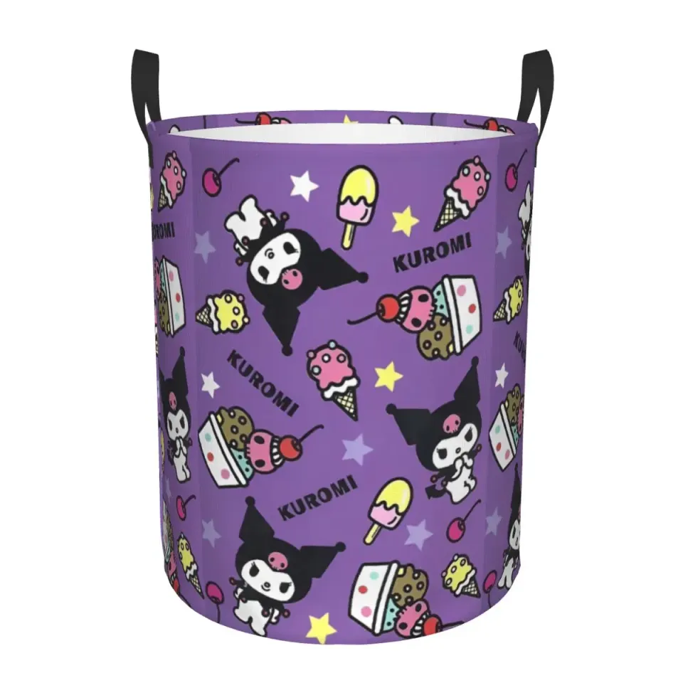 Kuromi Kawaii Cute Laundry Baskets