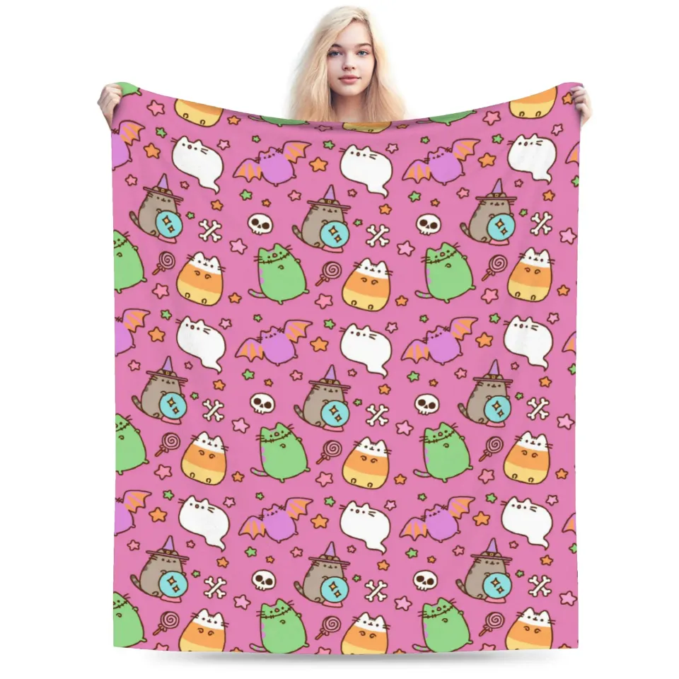 Pusheens Cat Throw Blanket