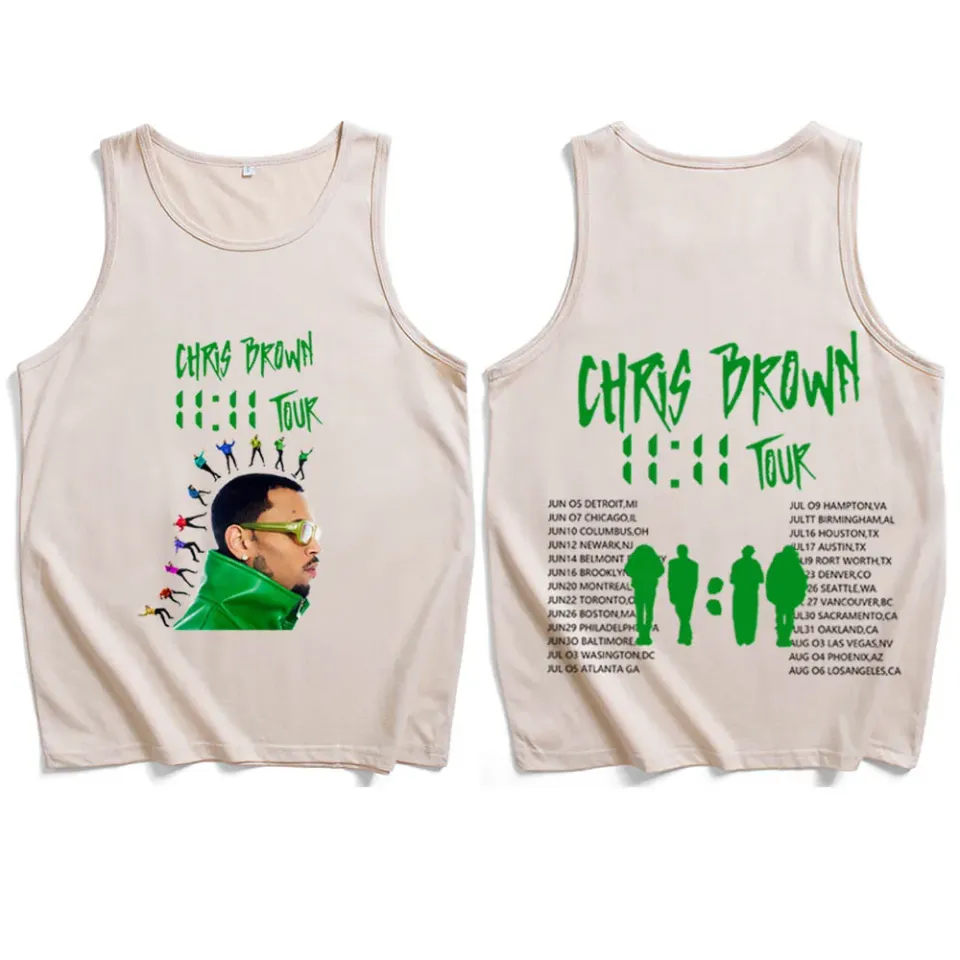 Chris Brown 11:11 Tour 2024 Tank Tops