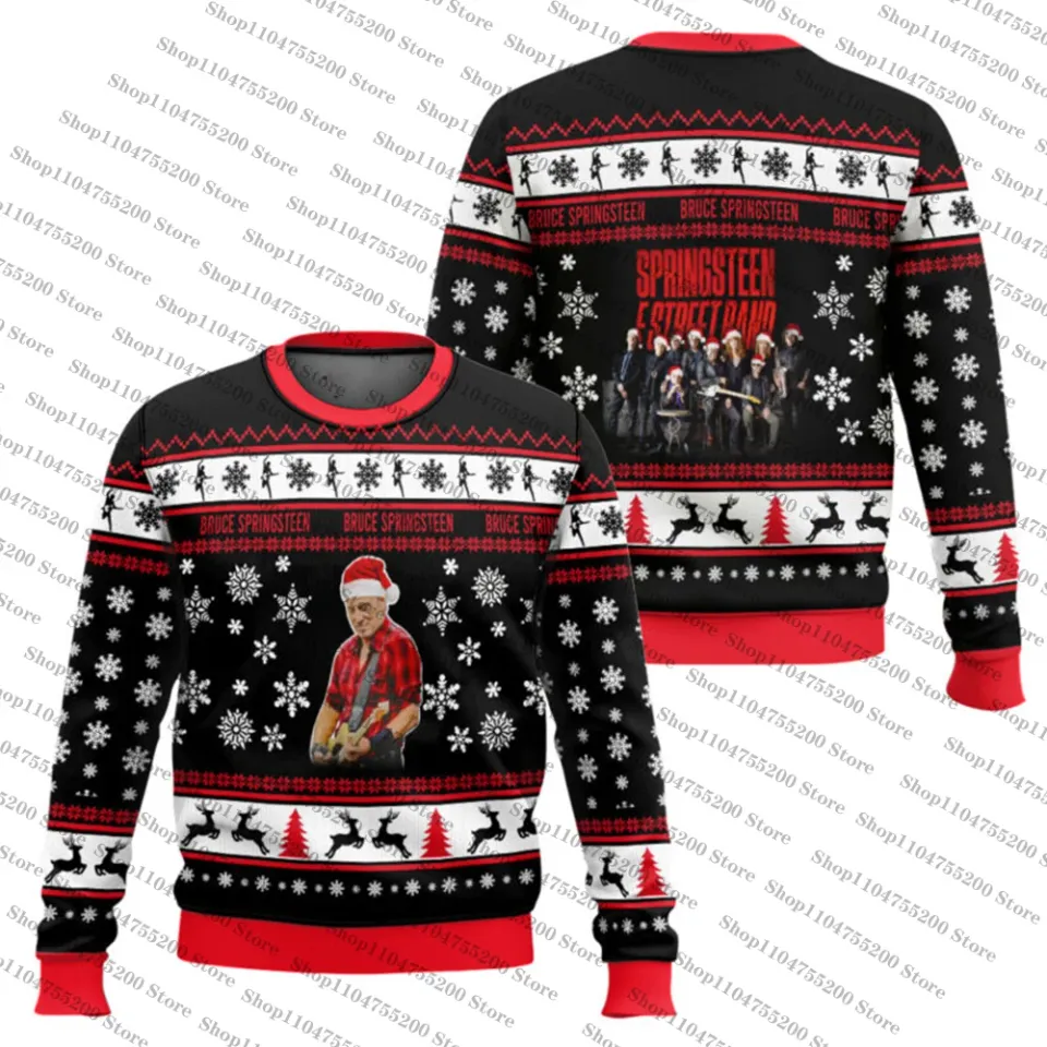 Bruce Springsteen E Street Band Ugly Christmas Sweater Holiday Sweatshirt Men Women Pullover Xmas Santa 2026 New Hot Sale Top