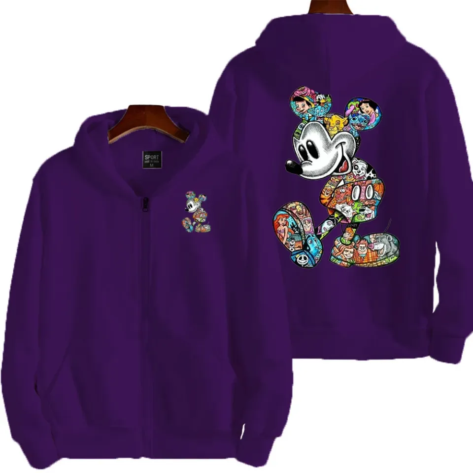 Graffiti Mickey Men Cartoon Hoodie