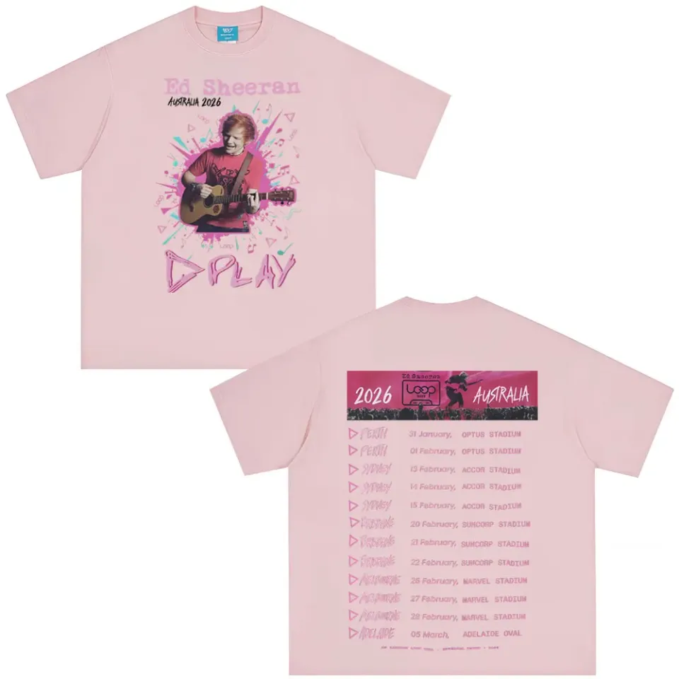 Ed Shee Loop Australian Tour 2026 Print T-shirt