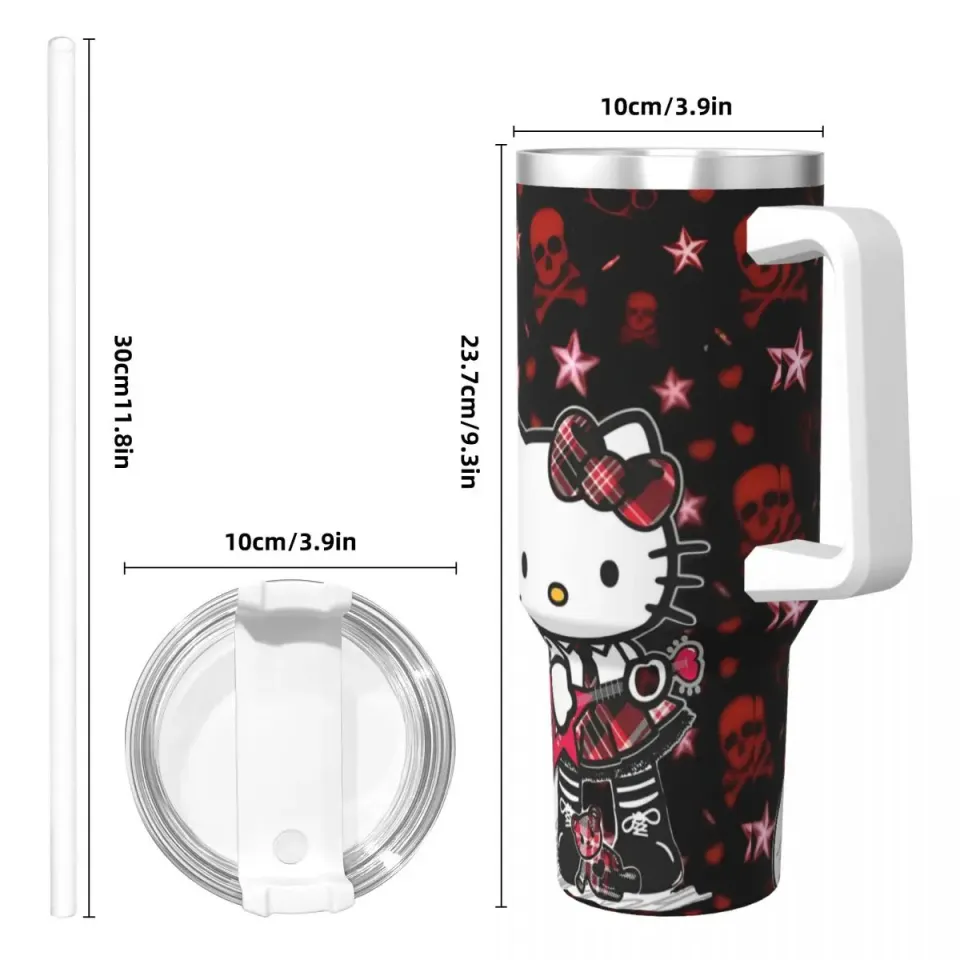 Hello Kitty  Tumblers 40 oz With Handle | Christmas Gift