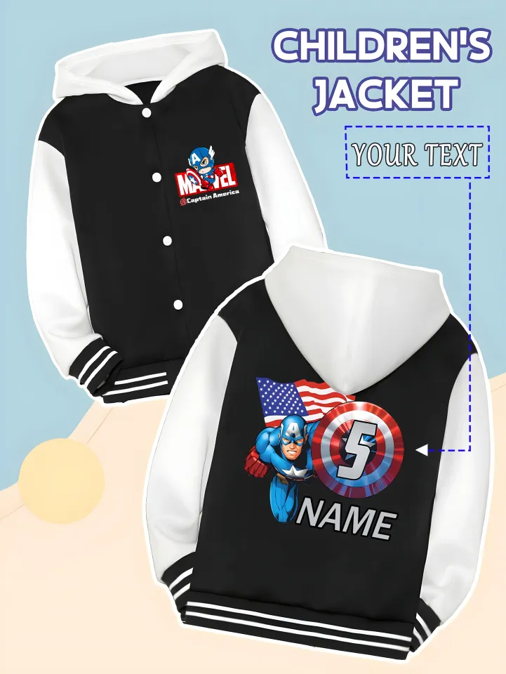 Marvel Baseball Hooded Varsity Jacket