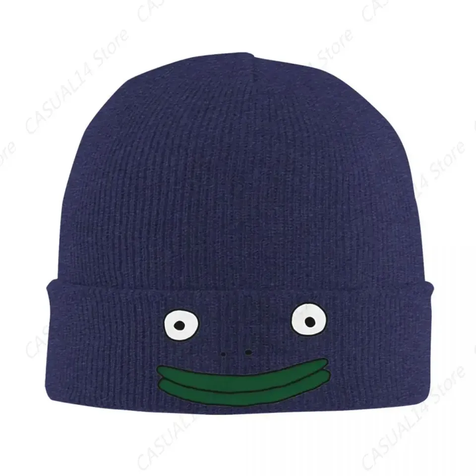 Printed Knit Beanie Hat - Unisex Thermal Retro Cap for Autumn Winter