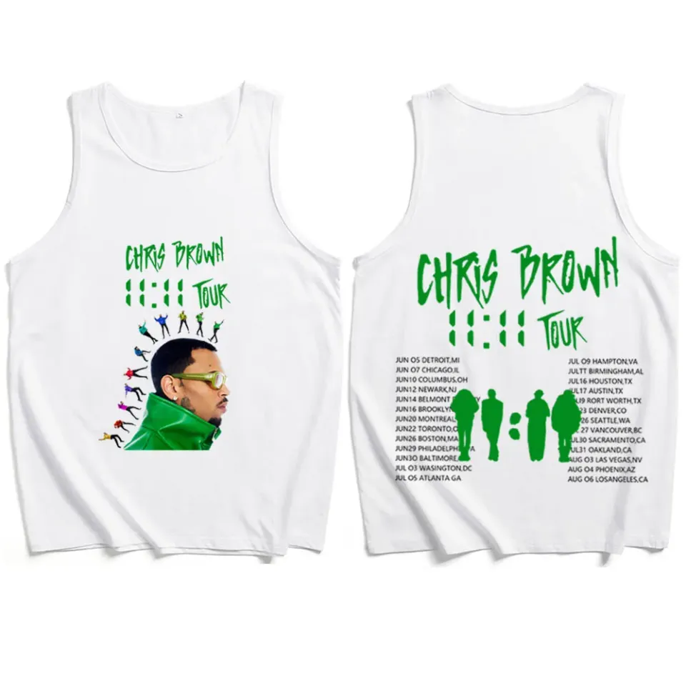 Chris Brown 11:11 Tour 2024 Tank Tops