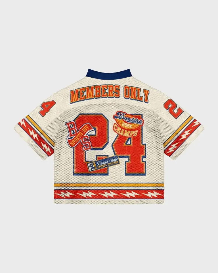 Harajuku Y2K Mesh Baseball Crop Top Jersey for Men