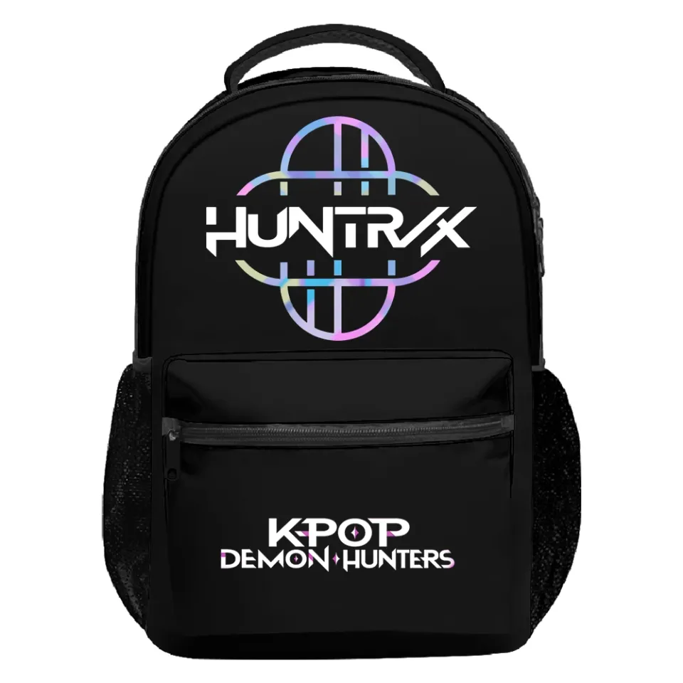 KPop Demon Hunters Huntrix Logo Backpack Unisex Casual