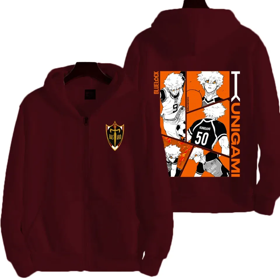 Blue Lock Kunigami Rensuke Men Zipper Hoodie