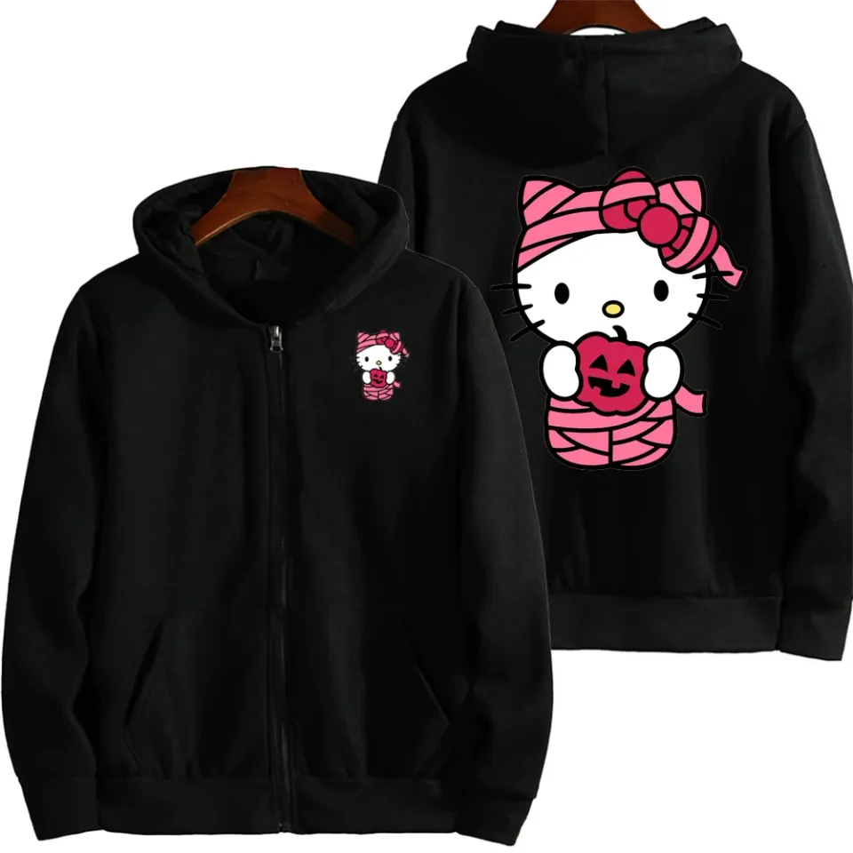 Men Christmas Hello Kitty Cartoon Hoodie