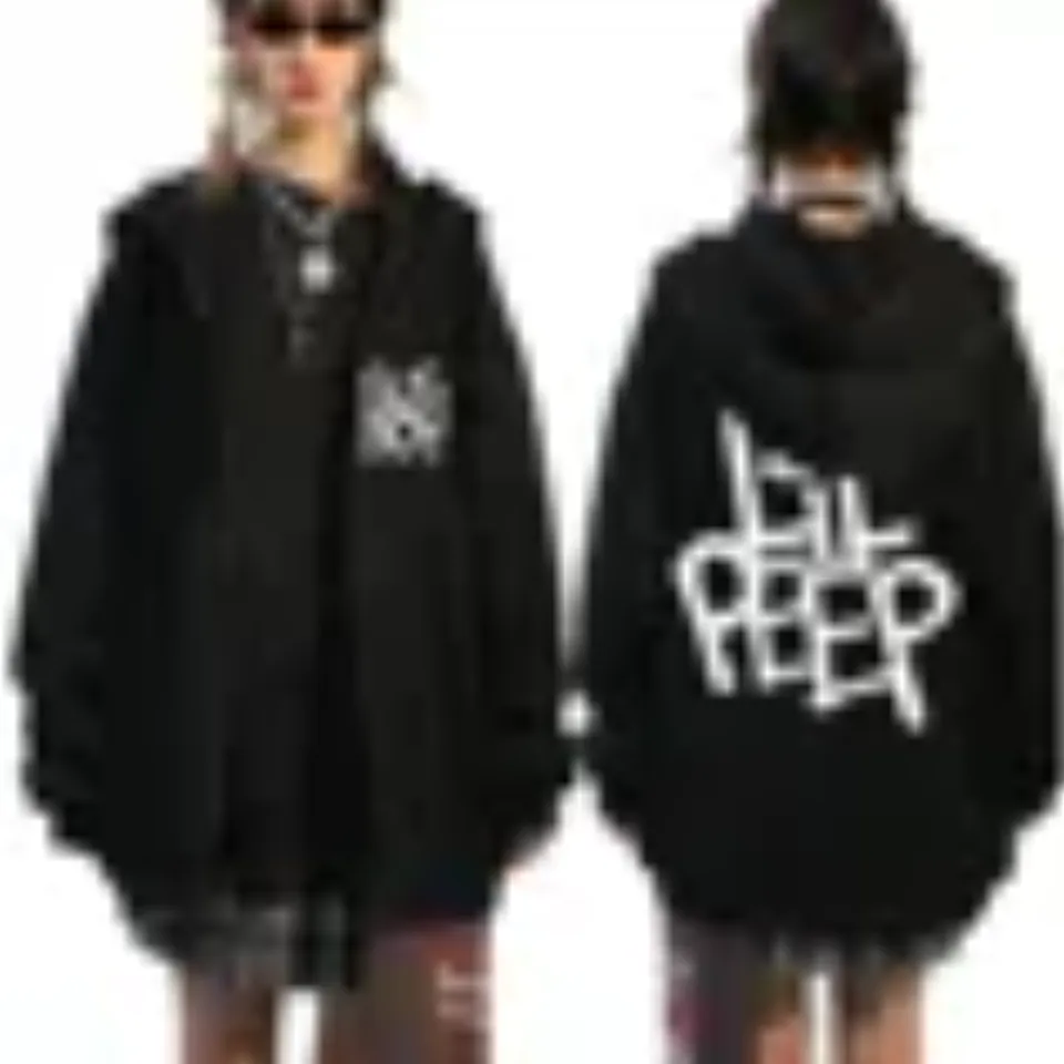 Rapper Lil Peep Graphic Zipper Hoody