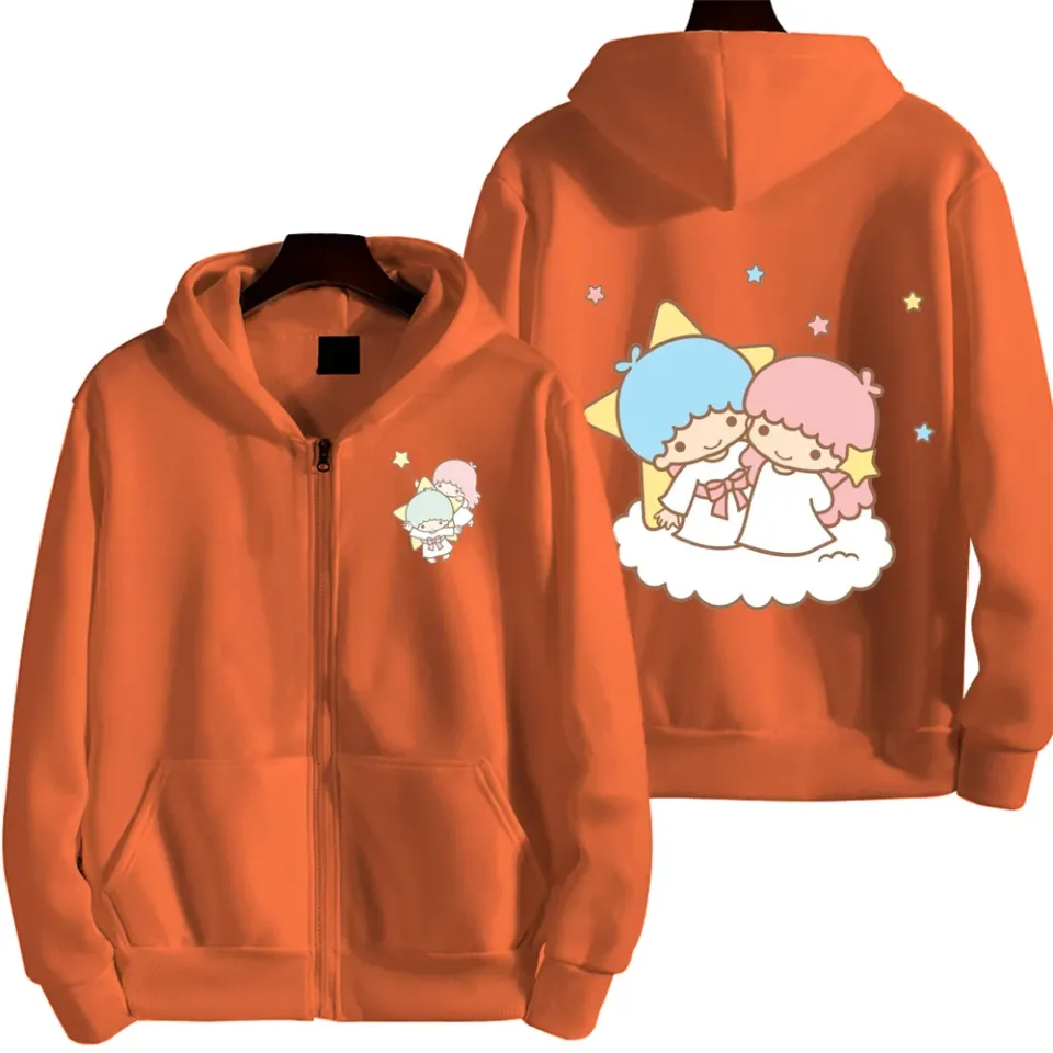 Little Twin Stars Men Zip Up Hoodie