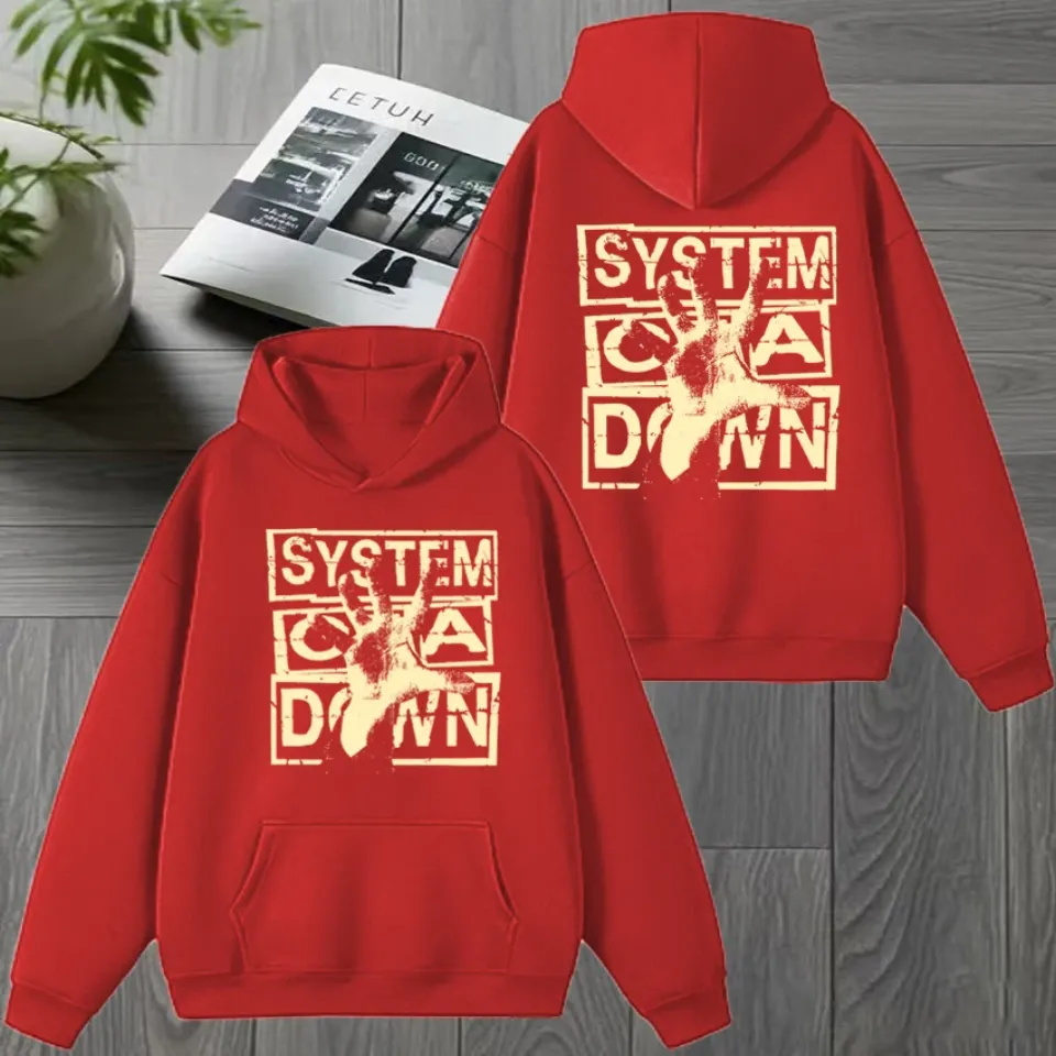 Rock band SYSTEM OF DOWN Double Sided printed Winter Hoodie 2026