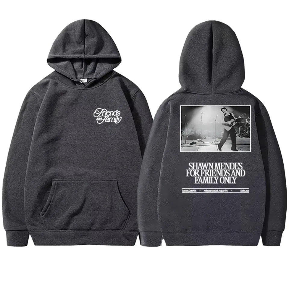 Shawn Mendes Tour 2025 Merch Double Sided Graphics Hoodies
