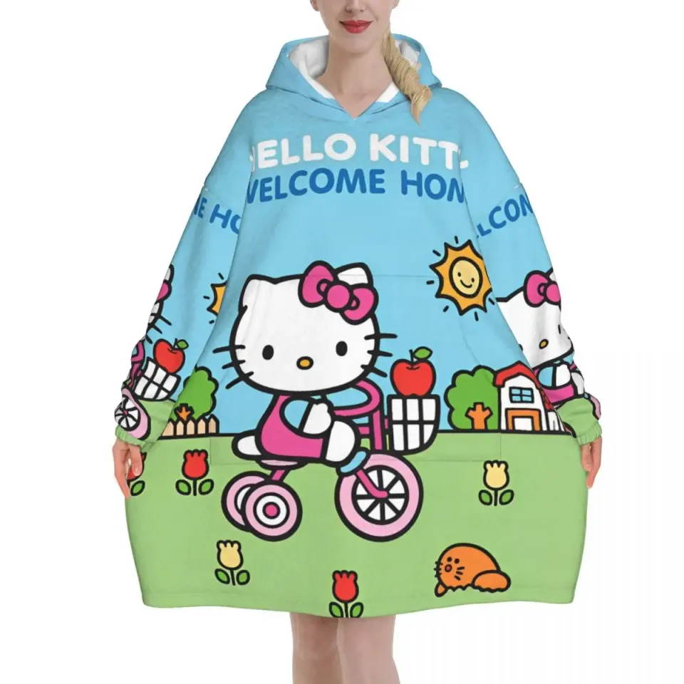 Lovely Hello Kitty Blanket Hoodie
