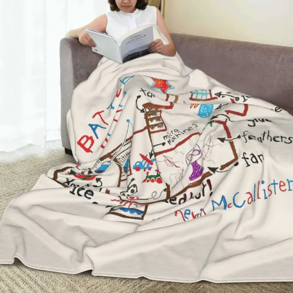 Home Alone Movie Battle Plan Blanket Fleece All Season Multi-function Ultra-Soft Throw Blankets for Sofa Car Bedspread