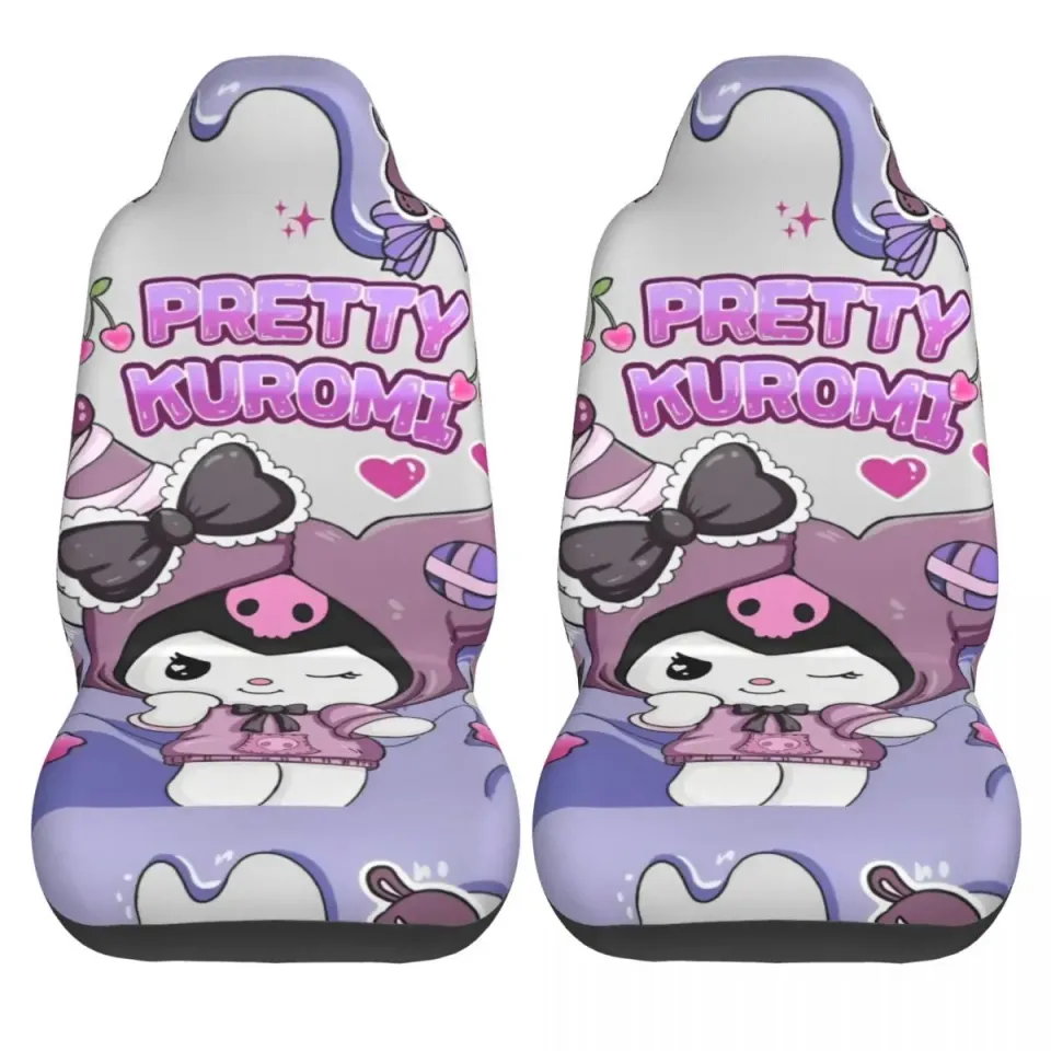 Sanrio Kuromi Purple Car Seat Covers