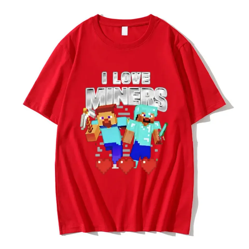 I Love Miners Print Tshirt