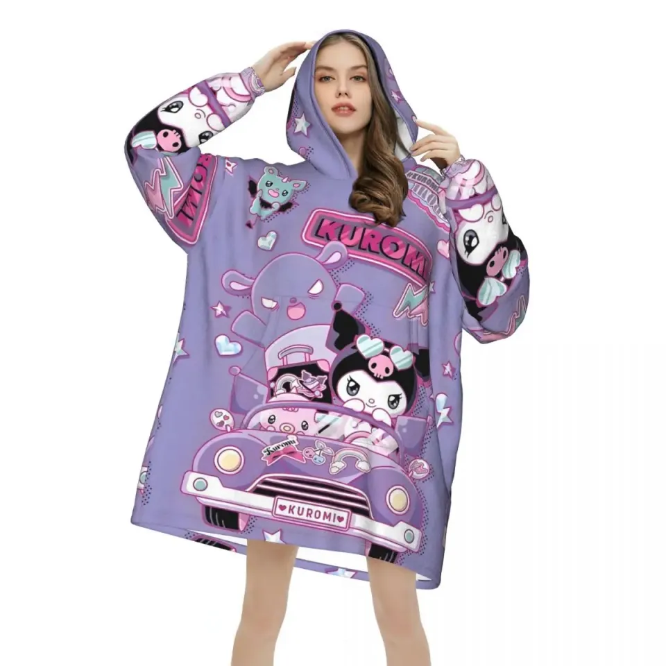 Funny Kuromi Blanket Hoodie