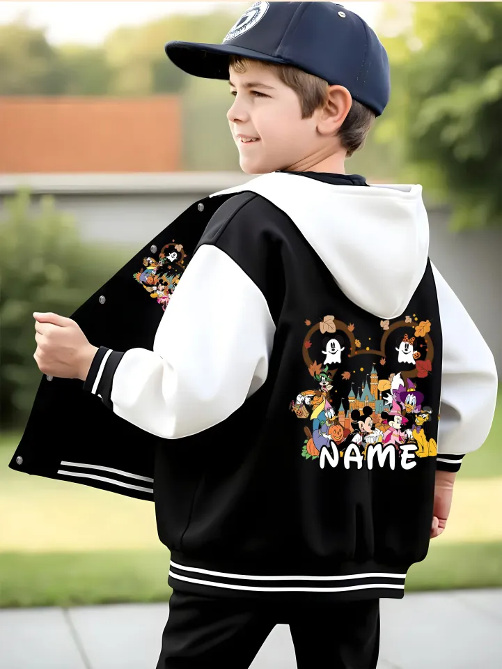 Disney Halloween Character Collection Children's Baseball Jacket