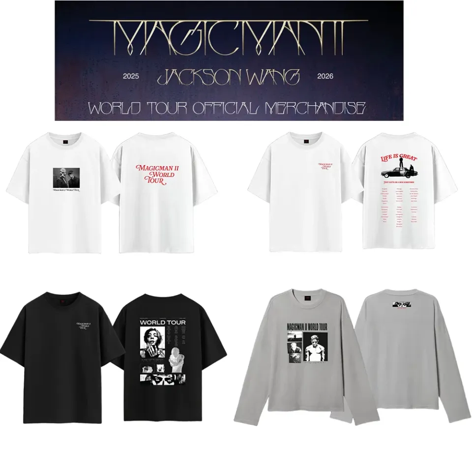 KPOP Jackson Wang T-Shirt 2026 World Tour Merch T-Shirt