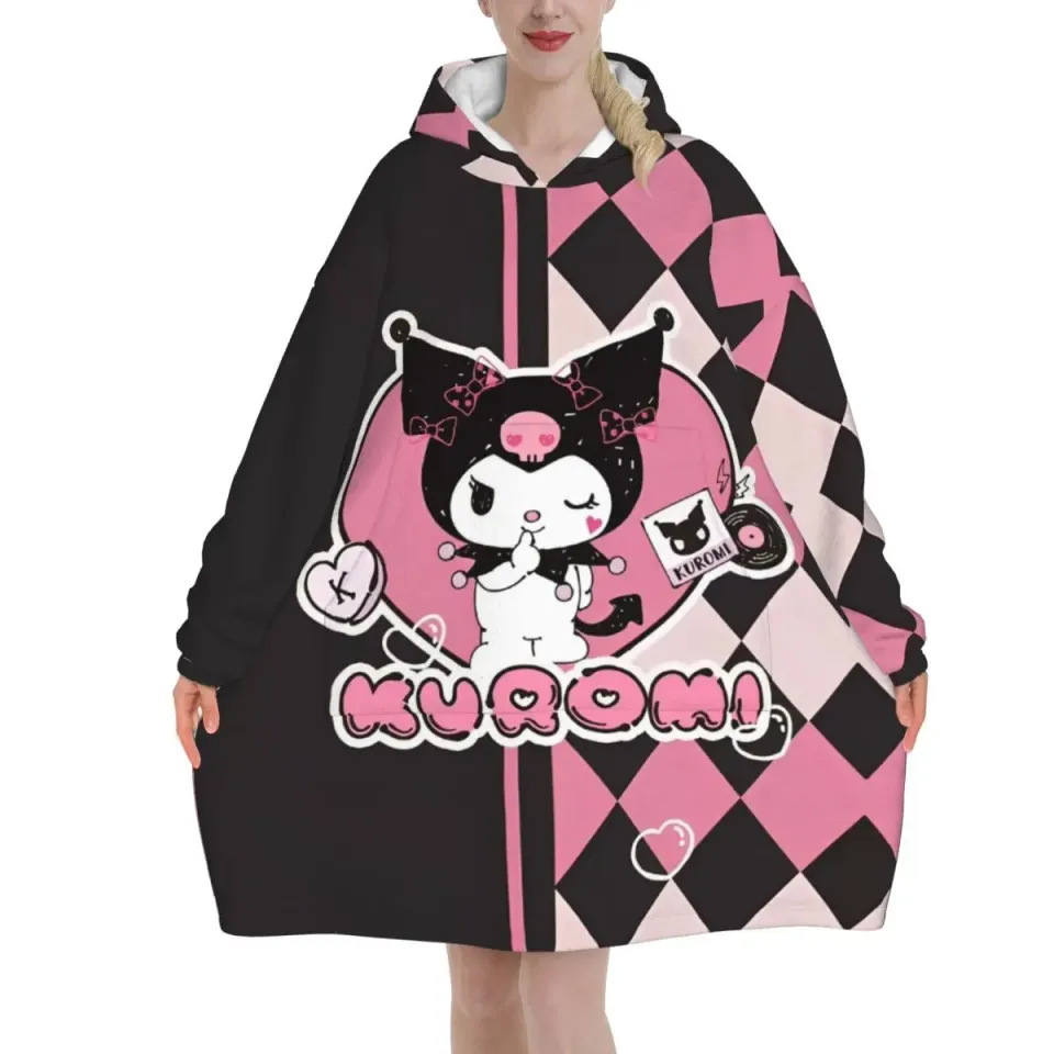 Melody And Kuromi Blanket Hoodie