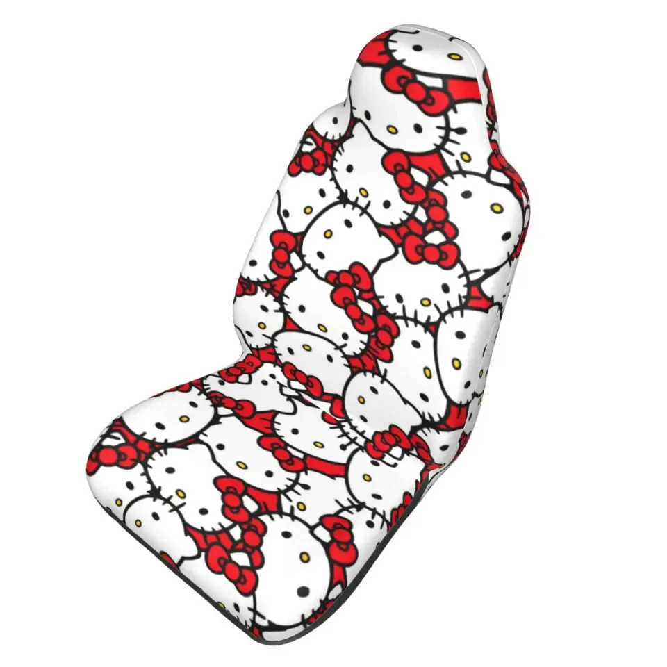 Hello Kitty Head Front Seat Cover