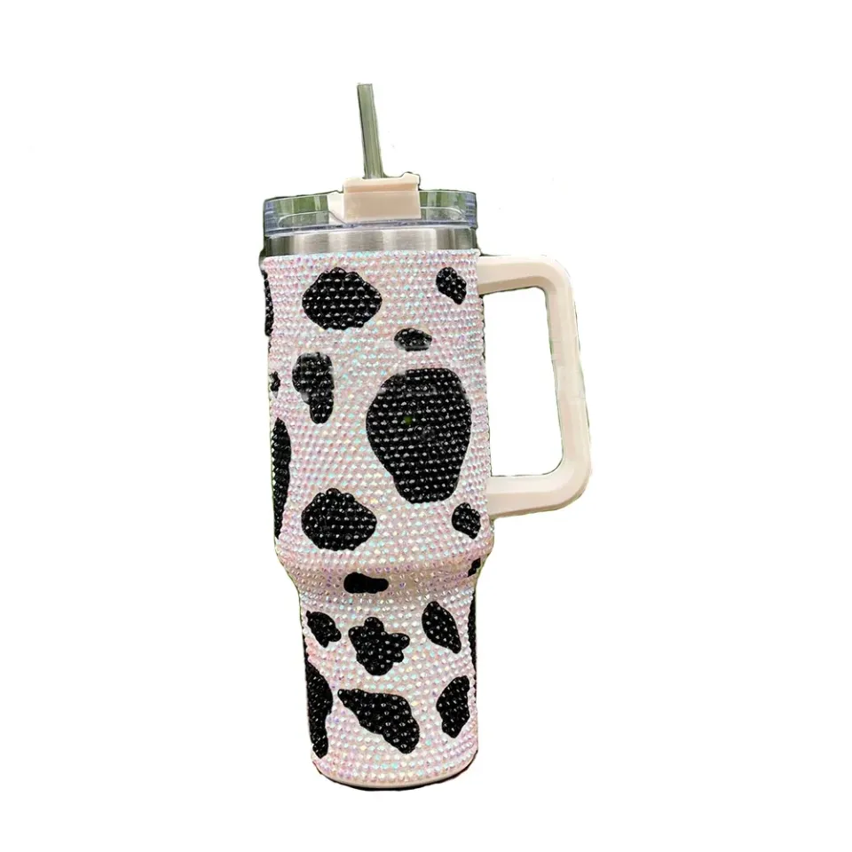 Cow 40 Oz Bling Tumblers