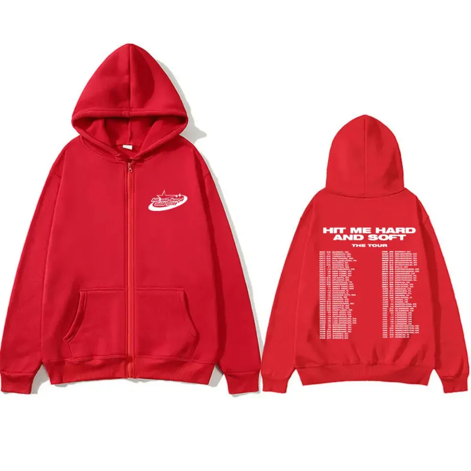 Hit Me Hard and Soft Tour 2024 Zipper Hoodie