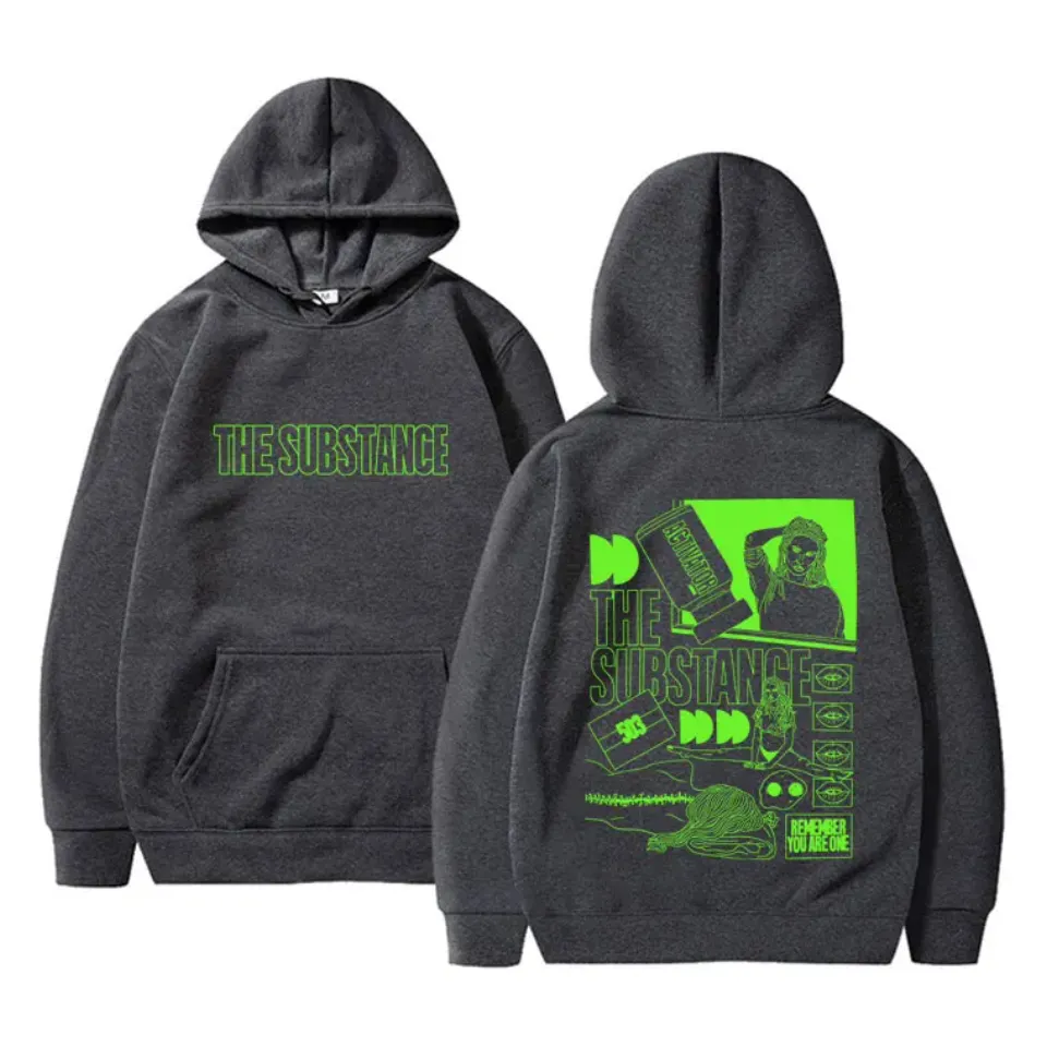 Horror Movie The Substance Double Sided Graphic Hoodie