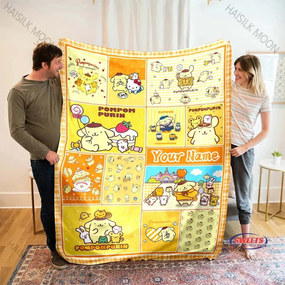 3D Sanrio Pompompurin Collection Cartoon Blanket