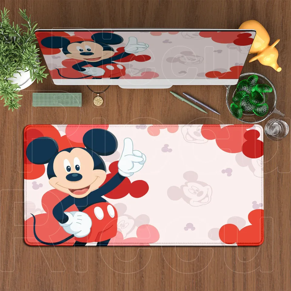 Large Mouse Pad Disney Mickey Mouse Cartoon Keyboard Mousepad Xxl Computer Gaming Rubber Non-slip Office Desk Mat PC Accessories