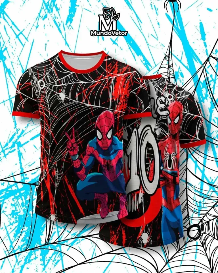 Marvel Spider - Man Jersey - This V - Neck Jersey Features A Striking Red Base Ideal for Spider - Man Enthusiasts