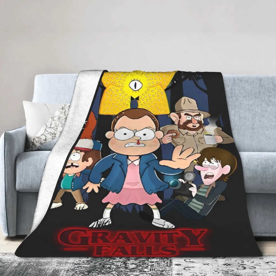 Stranger Gravity Falls Plush Throw Blanket for Home and Autumn/Winter Use