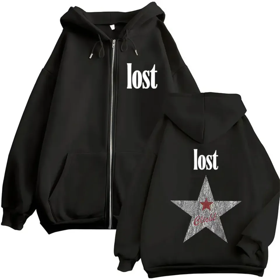 Mgk Lost Americana Logo 2025 Zipper Hoodie
