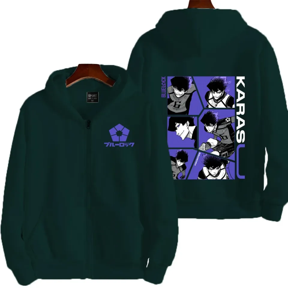 Blue Lock Karasu Tabito Men Zip Up Hoodie