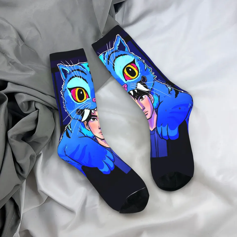 Kpop Demon Hunters Derpy Tiger Masked Socks
